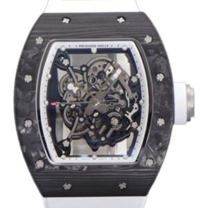 리차드밀 RM055 42.7mm Titanium White Rubber Strap Skeletonized White Dial[ZF]