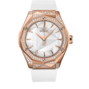 위블로 클래식퓨전 Orlinski 40mm 550.OS.2200.RW.1804.ORL20 Diamond&Rose Gold White Rubber Strap White Dial[HB]