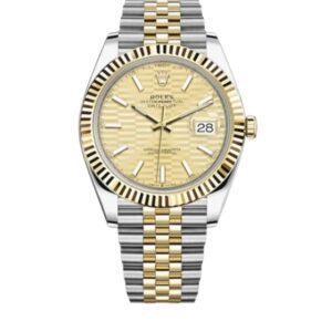롤렉스 데이저스트 41mm Counterweight 126333-0022 Half Yellow Gold Fluted Champagne Dial Jubilee[ARF]