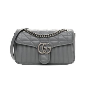 [프리미엄/해외배송]구찌 GG 마몽 스몰 숄더백(그레이)