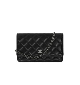 [탑티어/해외배송]샤넬 *정품가죽* WOC 클래식 체인 지갑(블랙/은장/램스킨)