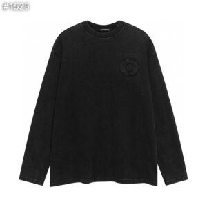 [국내배송]크롬하츠 아플리케 워싱 블랙 긴팔티셔츠