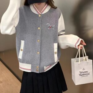 [국내배송]톰브라운 배색 강아지 야구점퍼