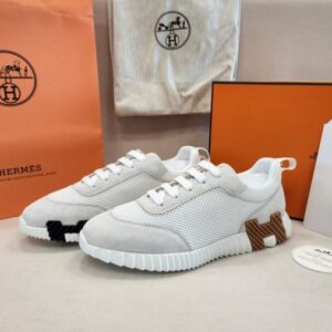 [국내배송]에르메스 바운싱 스니커즈 (최상위버전) 그래픽 메쉬 스웨이드 고트스킨 & 블랑