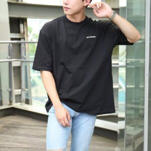 [국내배송]발렌시아가 프론트 엔 백 레터링 티셔츠