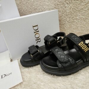 [국내배송]디올 블랙 퀼트 까나쥬 샌들(최상위버전)