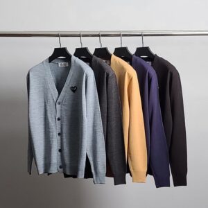 [국내배송]꼼데가르송 블랙 와펜 가디건