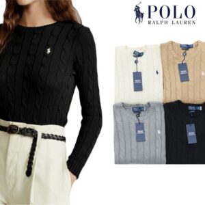 [국내배송]폴로 케이블 니트 울 캐시미어 스웨터(4color)