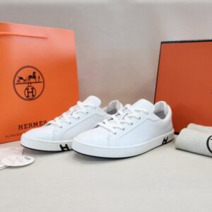[국내배송]에르메스 카프스킨 클래식 스니커즈 화이트 (최상위버전)