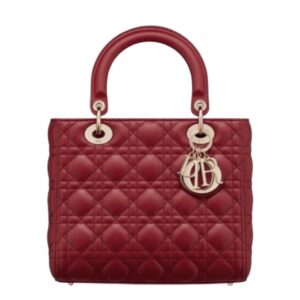 [탑티어/해외배송]디올 레이디 디올 미디엄 백(다크 레드/까나쥬/램스킨)