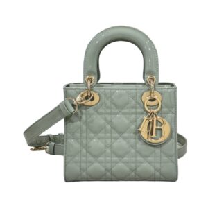 [탑티어/해외배송]디올 레이디 디올 스몰 백(그레이/까나쥬/페이턴트)