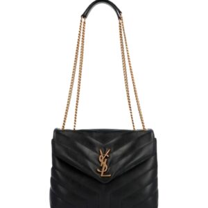 [프리미엄/해외배송]생로랑 루루 스몰(블랙/금장)