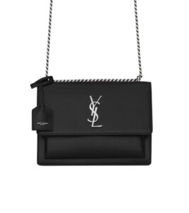 [프리미엄/해외배송]생로랑 선셋 미디엄(누아르/은장)