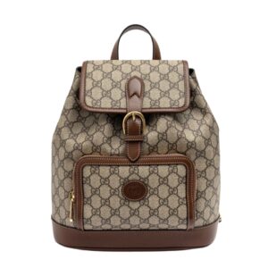 [프리미엄/해외배송]구찌 인터로킹 G 백팩(GG수프림/브라운)