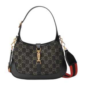 [프리미엄/해외배송]구찌 재키 1961 스몰 호보백(GG수프림/블랙데님)