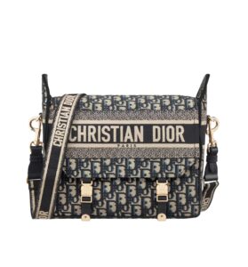 [탑티어/해외배송]디올 캠프 미디엄 백(블루/오블리크 자카드)