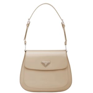 [프리미엄/해외배송]프라다 클레오 브러시드 레더 플랩 미디엄 숄더백(데저트)
