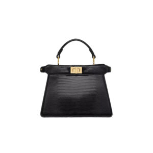 [프리미엄/해외배송]펜디 피카부 백 쁘띠 I See U 크로커다일(블랙)